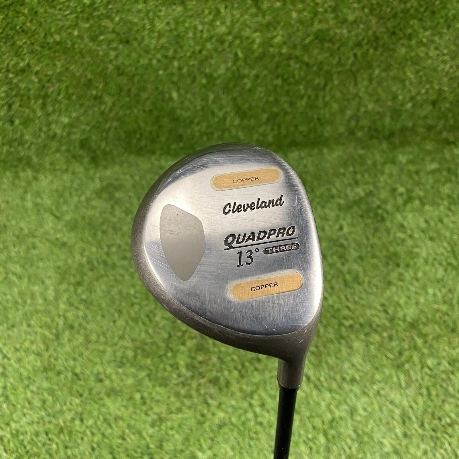 Cleveland Quadpro Copper Fairway 3 Wood 13° ⛳️ Stiff Flex Graphite Shaft RH