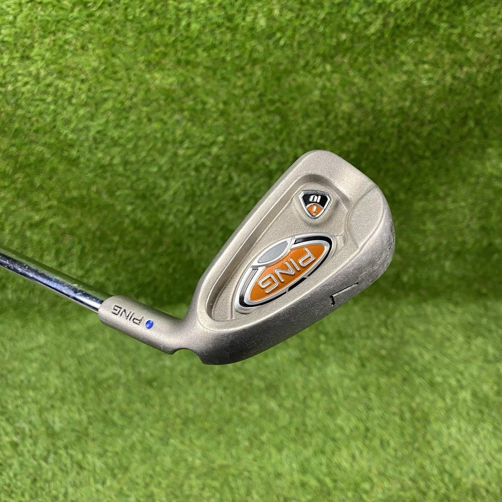 Ping i10 Blue Dot 7 Iron Demo 1° Upright ⛳️ Ping AWT Stiff Flex Steel Shaft RH