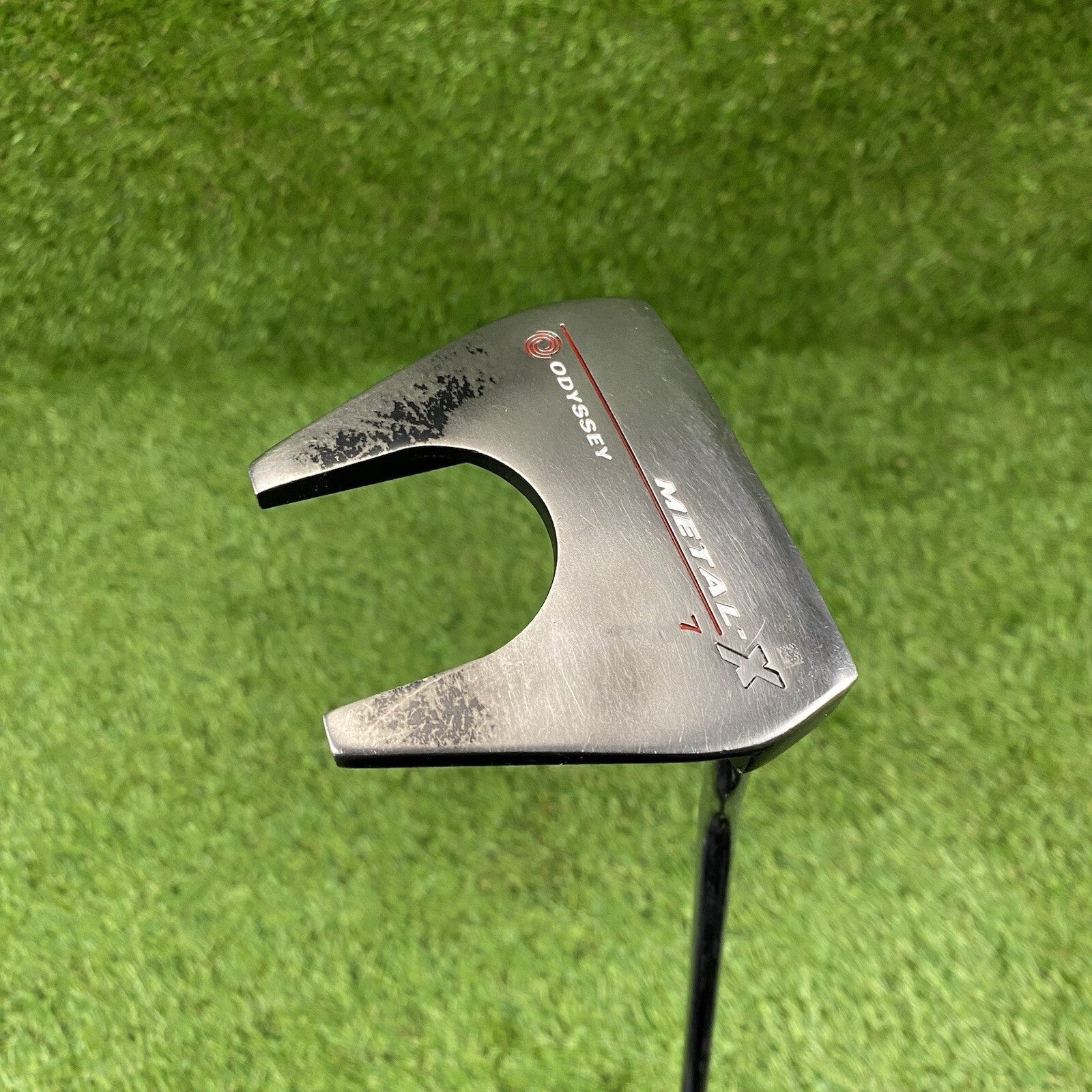 Odyssey Metal X 7 Milled Mid Mallet Putter ⛳️ Steel Shaft 36.5 Inch RH