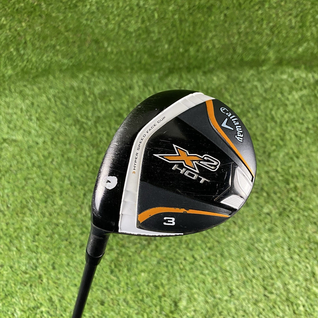 Left Handed Callaway X2 Hot Fairway 3 Wood ⛳️ Aldila Tour Blue ATX60-R Flex LH