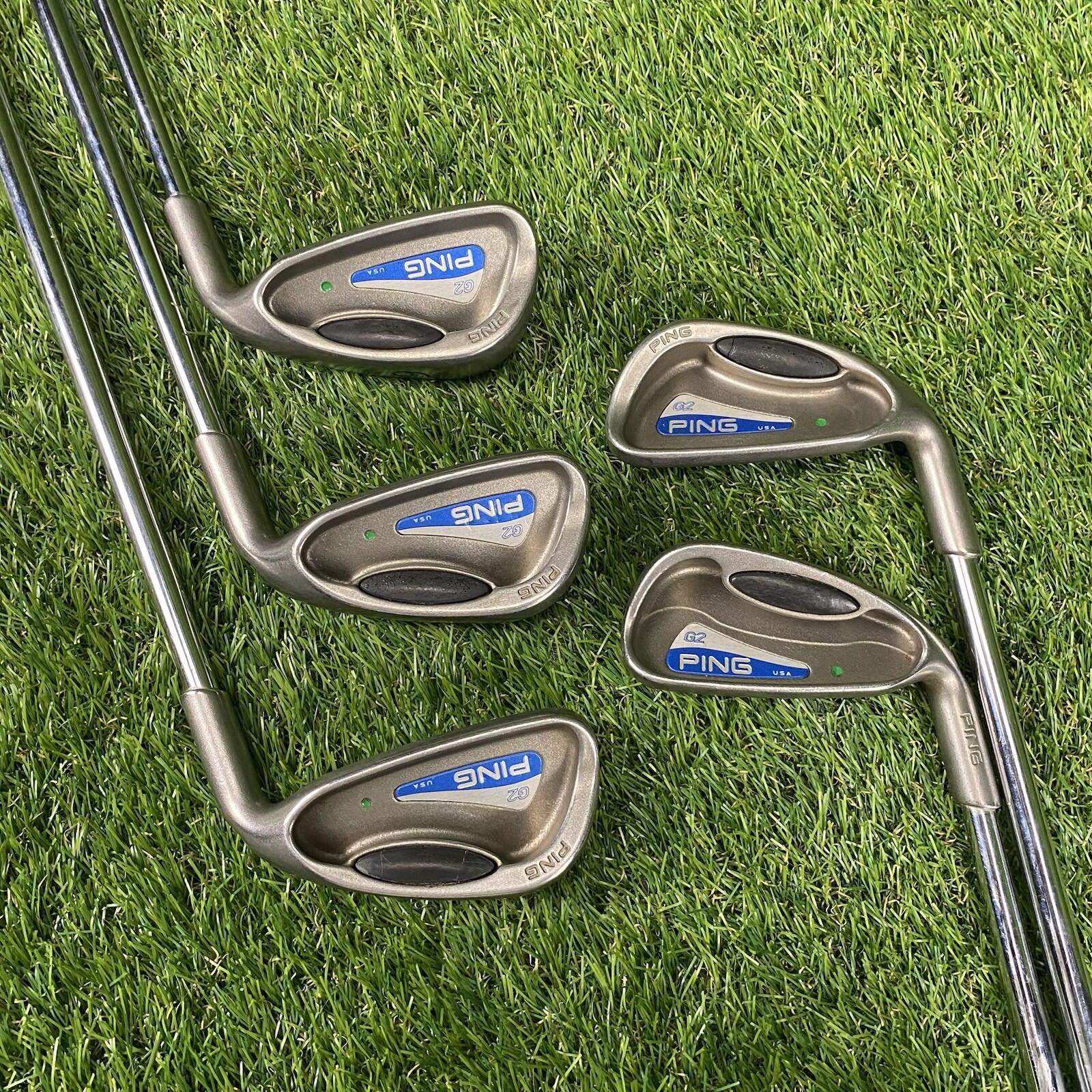 Ping G2 Green Dot Irons Set HL 5-9 Irons ⛳️ True Temper Regular Steel Shafts RH