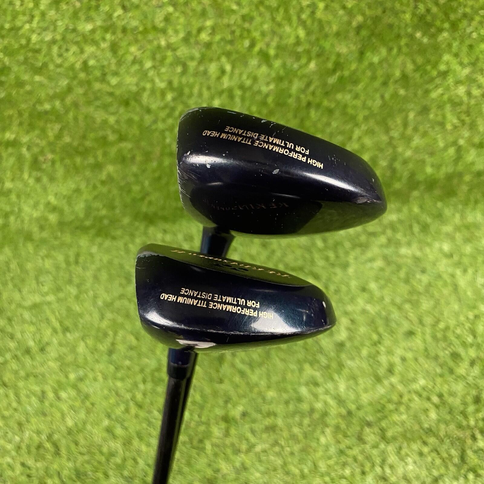 Yonex Rekin Super 2 Fairway 3 And 5 Woods Set ⛳️ BGS 5100 R Graphite Shafts RH