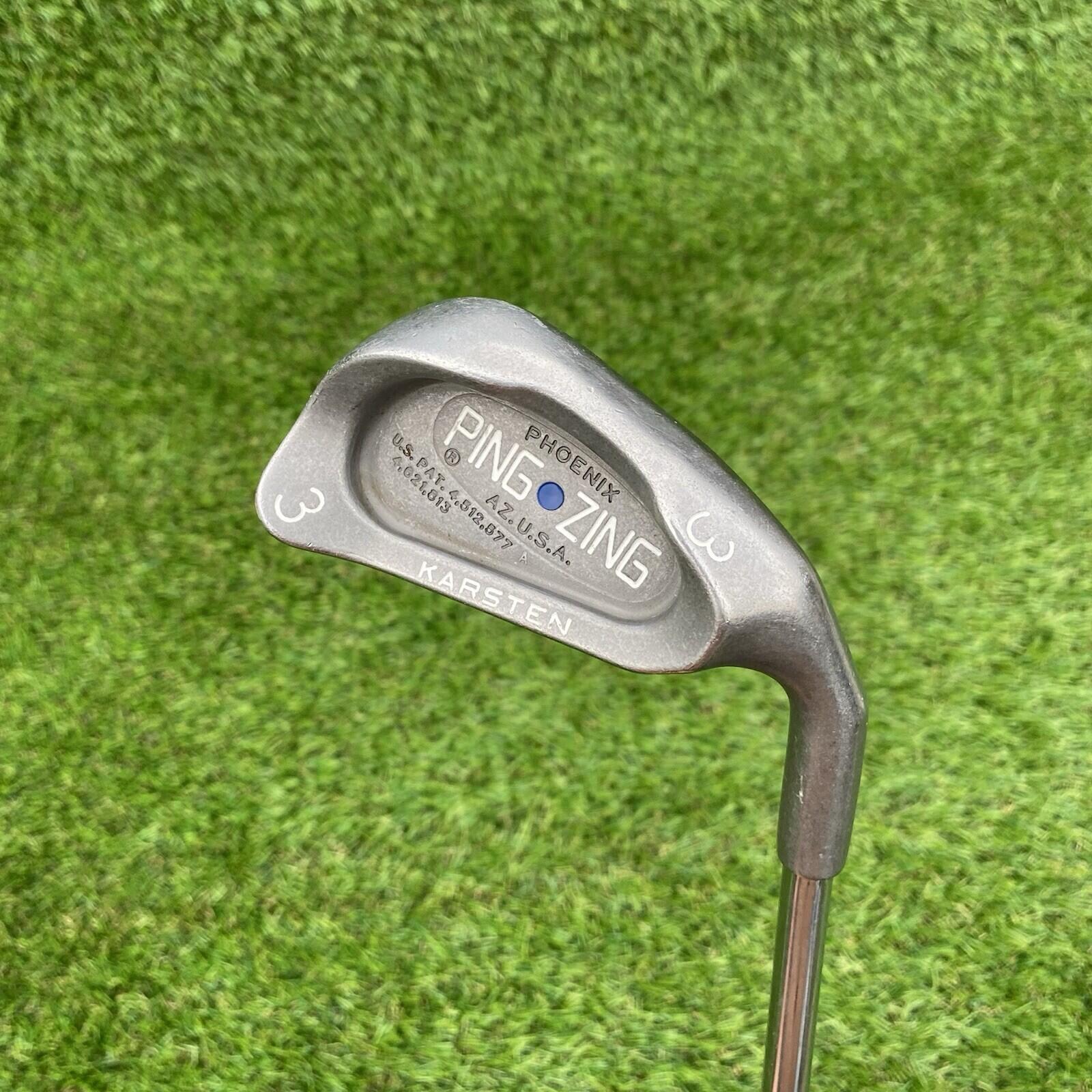 Ping Zing Karsten Phoenix Blue Dot 3 Iron KT-M Regular Flex Steel Shaft