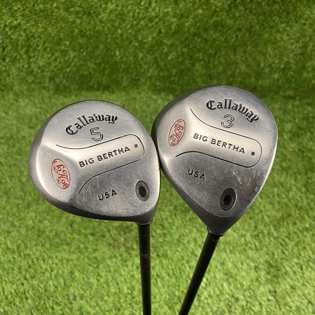 Callaway Big Bertha S2H2 Fairway 3 And 5 Wood USA ⛳️ RCH 60 Regular Flex RH