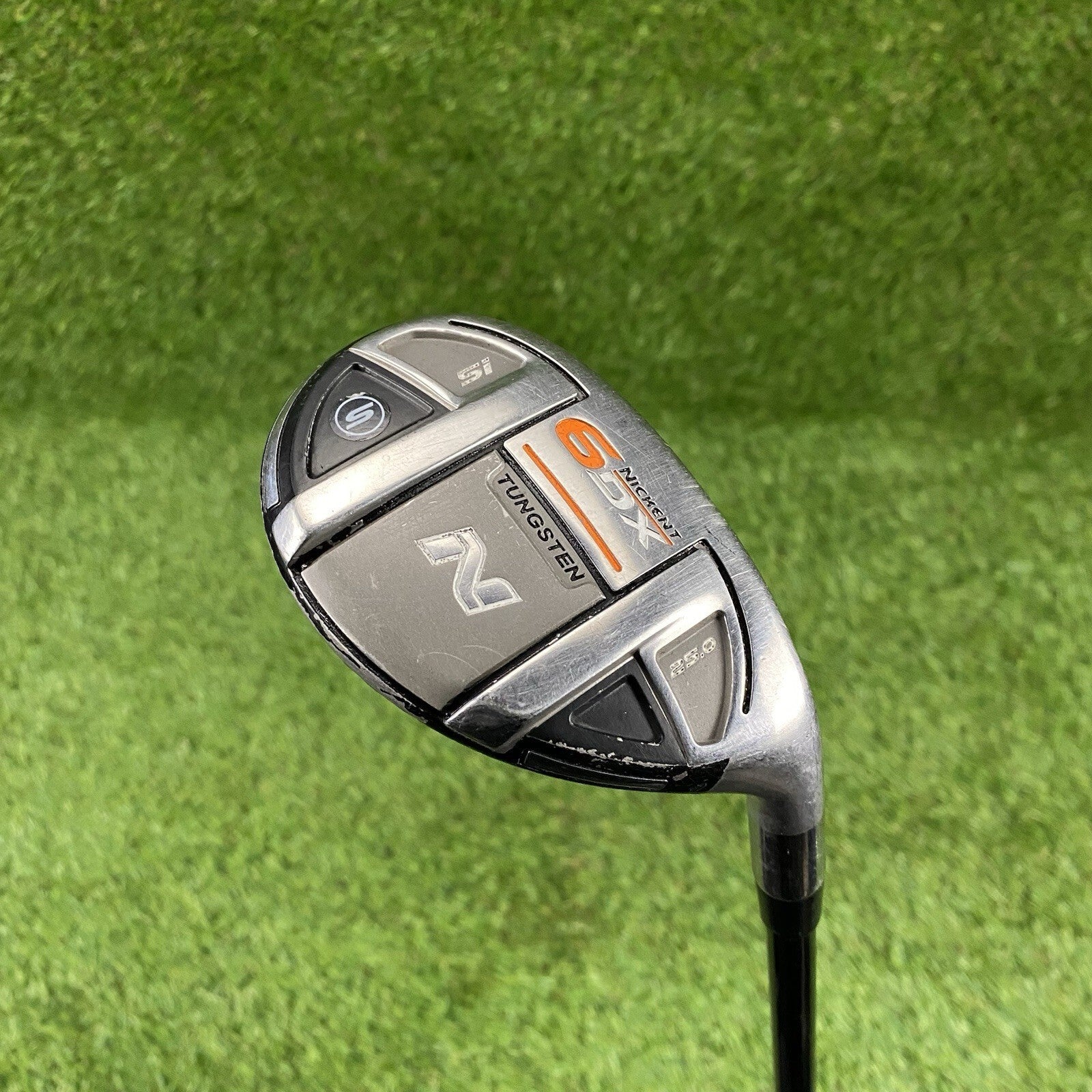 Nickent 6DX Tungsten 5 Hybrid 25° ⛳️ Aldila VooDoo VS Hybrid-S85 Stiff Flex RH