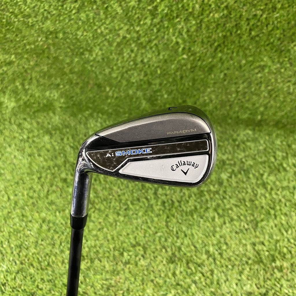 Left Handed Callaway Paradym Ai Smoke 7 Iron ⛳️ Project X Cypher Sixty 5.5