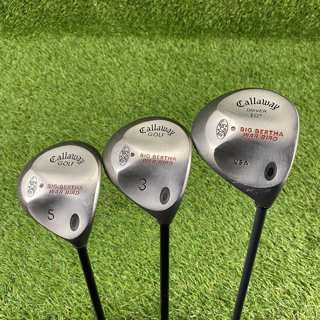 Callaway Big Bertha War Bird 10° Driver With 3 & 5-Wood Set ⛳️ RCH Firm Flex RH