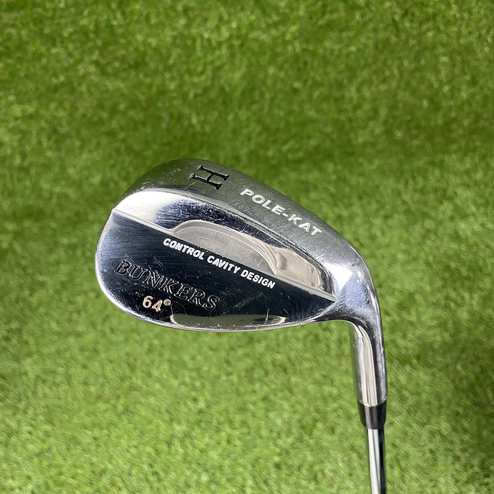 Pole Kat Bunkers Control Cavity Design 64° Lob Wedge Club ⛳️ TT Steel Shaft
