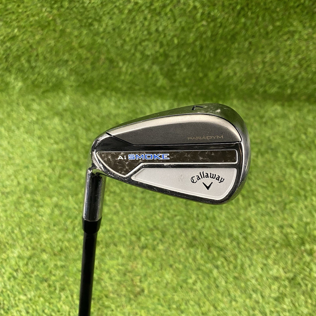 Left Handed Callaway Paradym Ai Smoke 7 Iron ⛳️ Project X Cypher Sixty 5.5