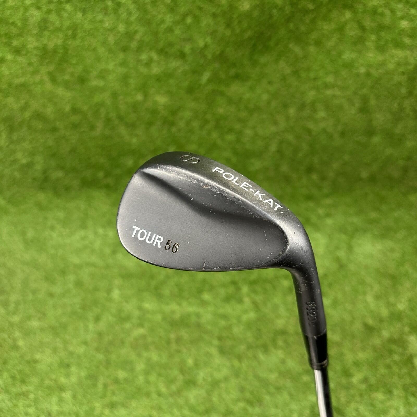 Pole-Kat Tour 56° Sand Wedge ⛳️ Steel Shaft Stiff Wedge Flex RH 35.5”
