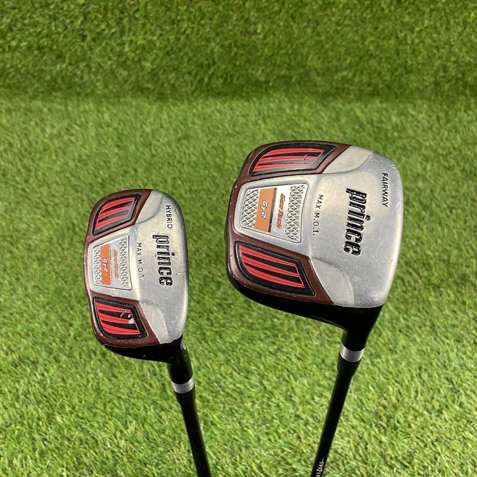 Prince GT2 Geo Tech Fairway 3 Wood 20° And 6 Hybrid 27° ⛳️ Graphite Shaft RH