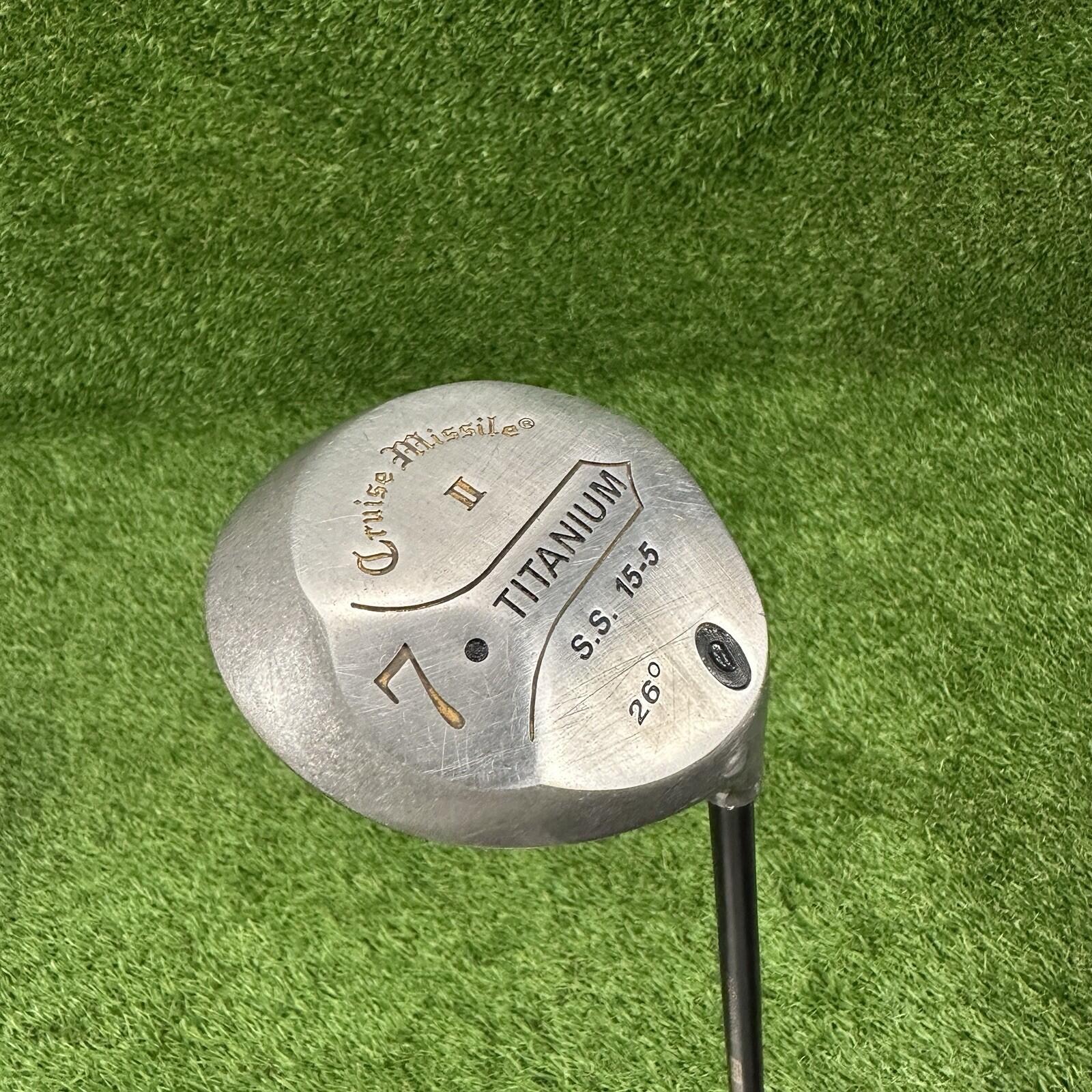 Cruise Missile II Titanium 7 Wood 26° ⛳️ Cleveland Quadpro Stiff-Flex Graphite