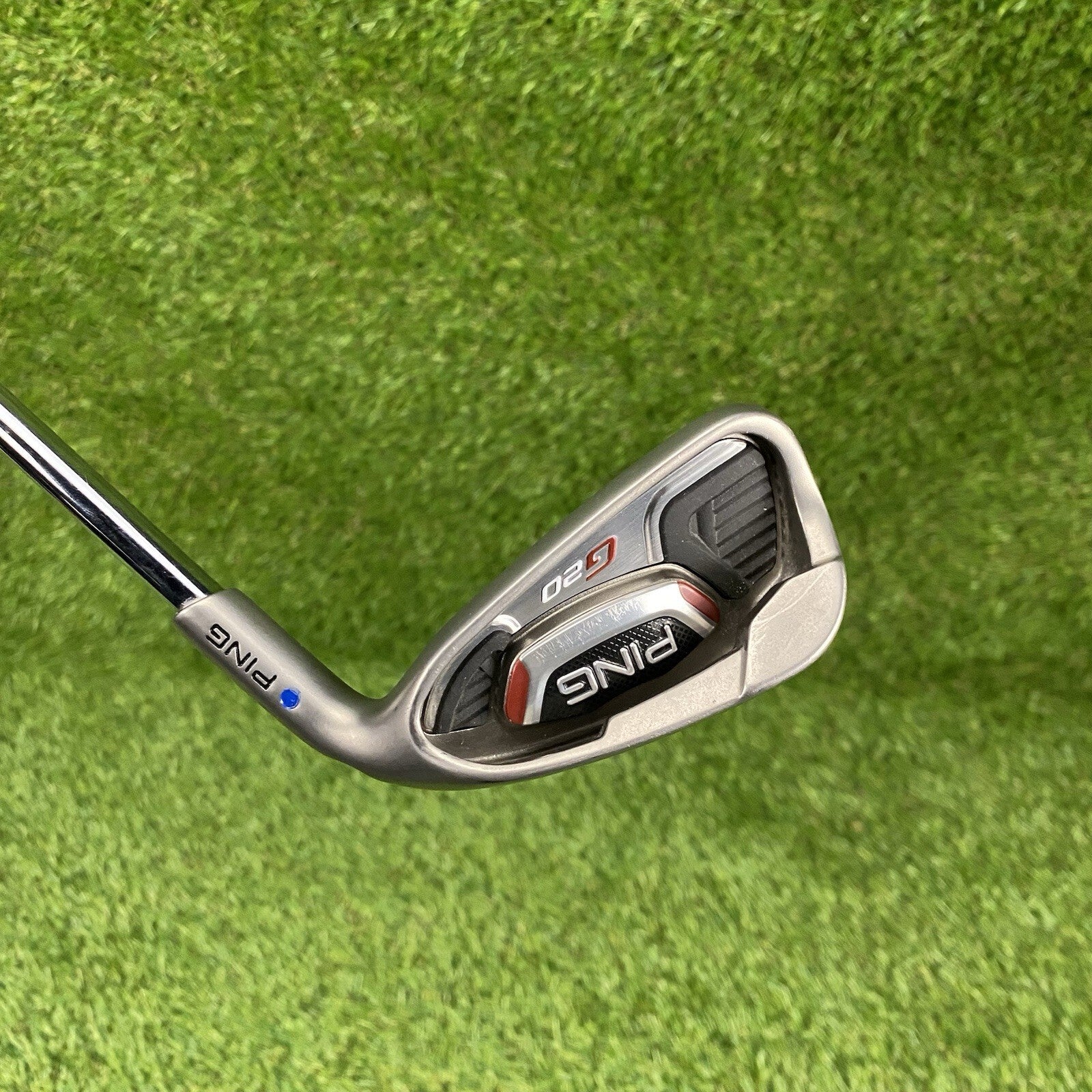 PING G20 Single 7 Iron Blue Dot 1° Upright ⛳️ Ping CFS Steel Shaft Stiff Flex RH