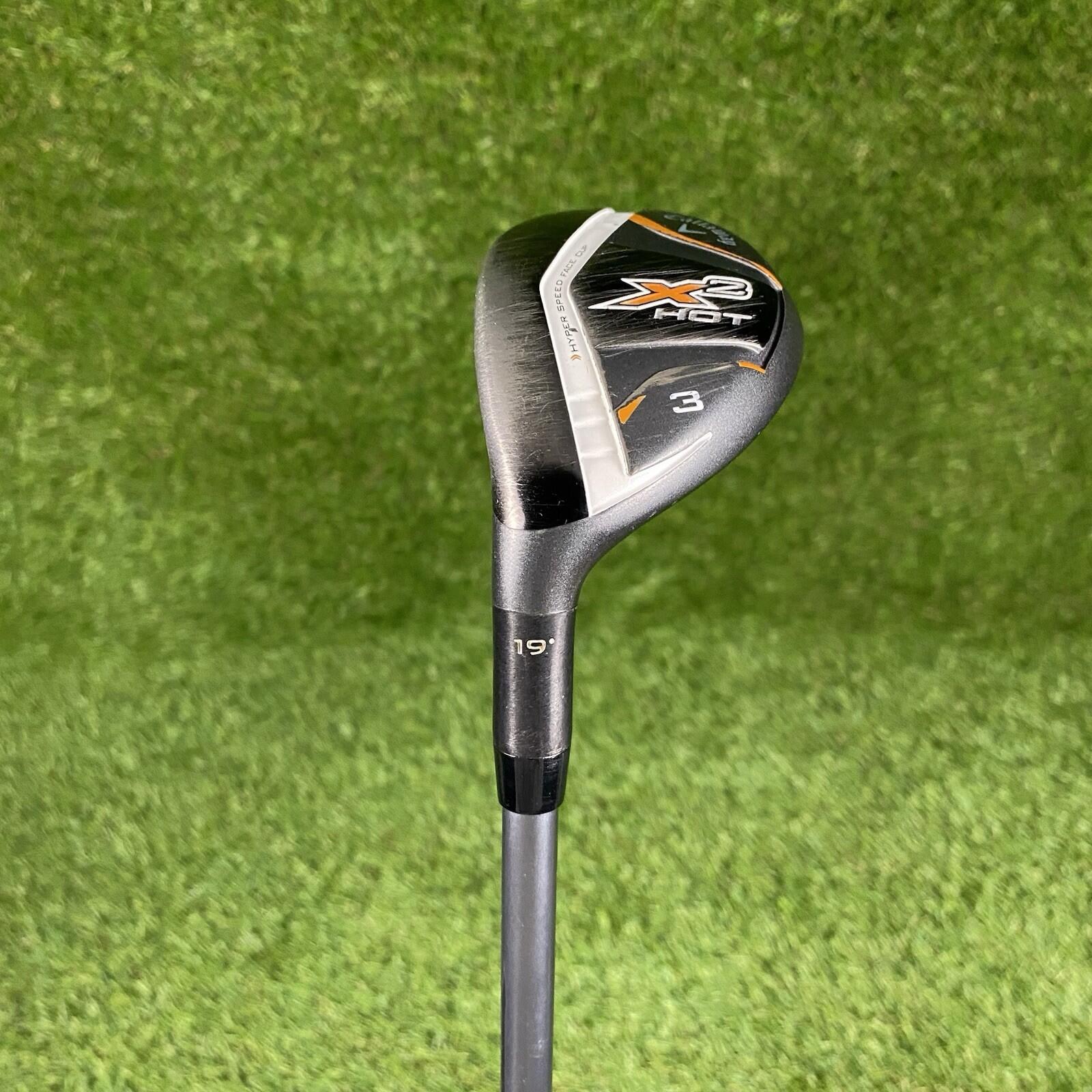 Callaway X2 Hot 3 Hybrid 19° ⛳️ Aldila Tour Blue 65 Stiff Flex Graphite Shaft LH