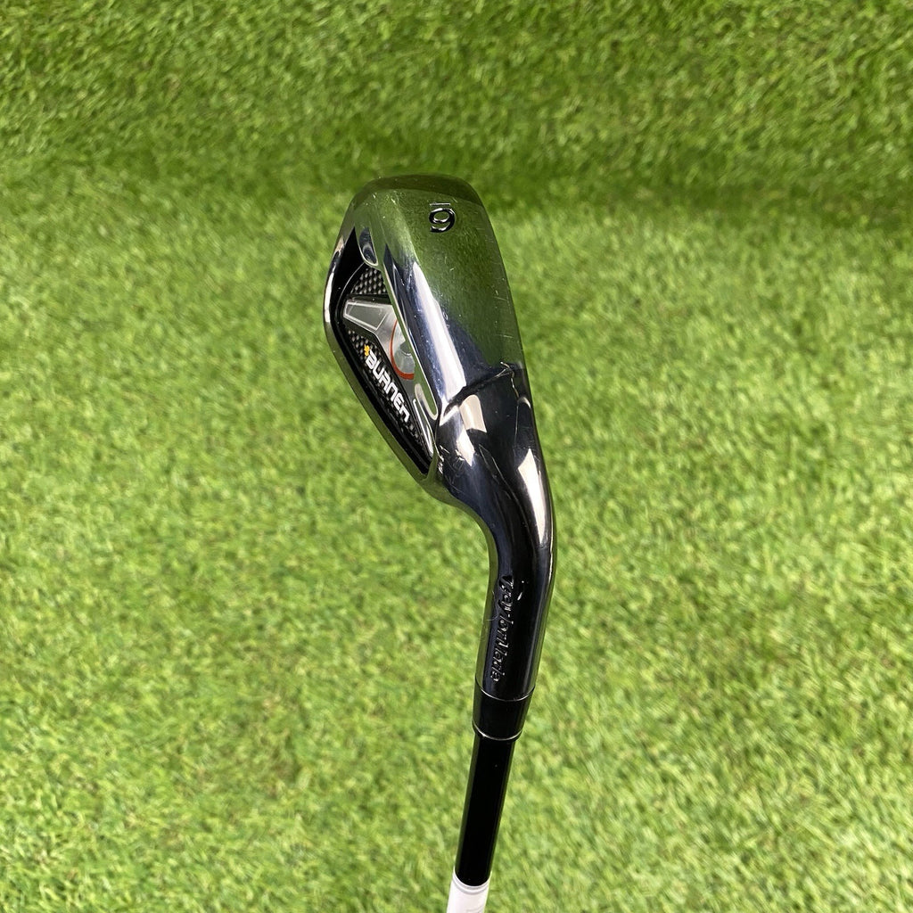 2009 TaylorMade Burner Single 6 Iron Gloss Black ⛳️ REAX 65 Regular Flex RH