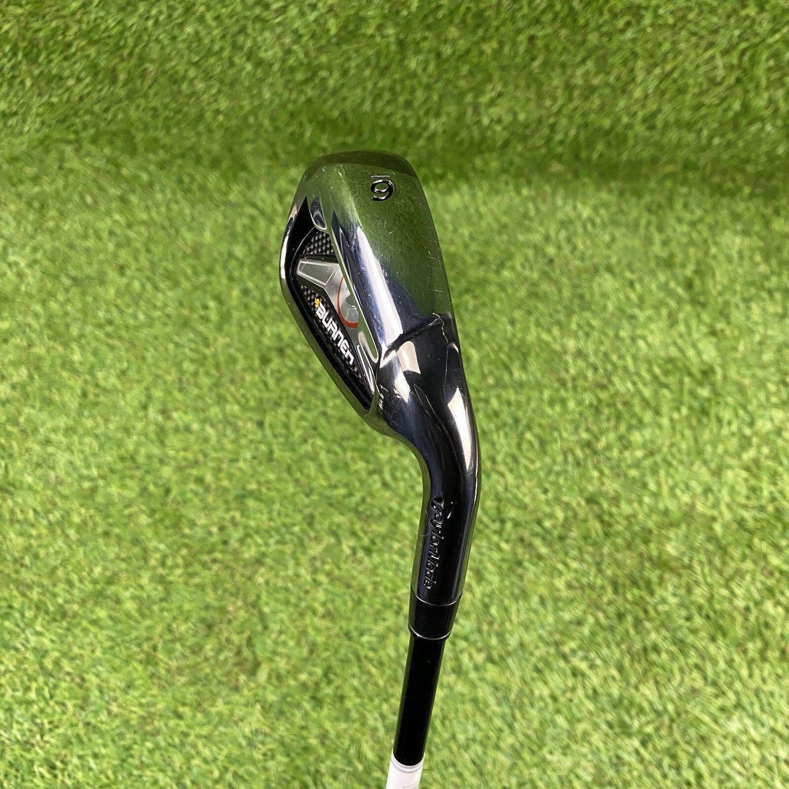 2009 TaylorMade Burner Single 6 Iron Gloss Black ⛳️ REAX 65 Regular Flex RH