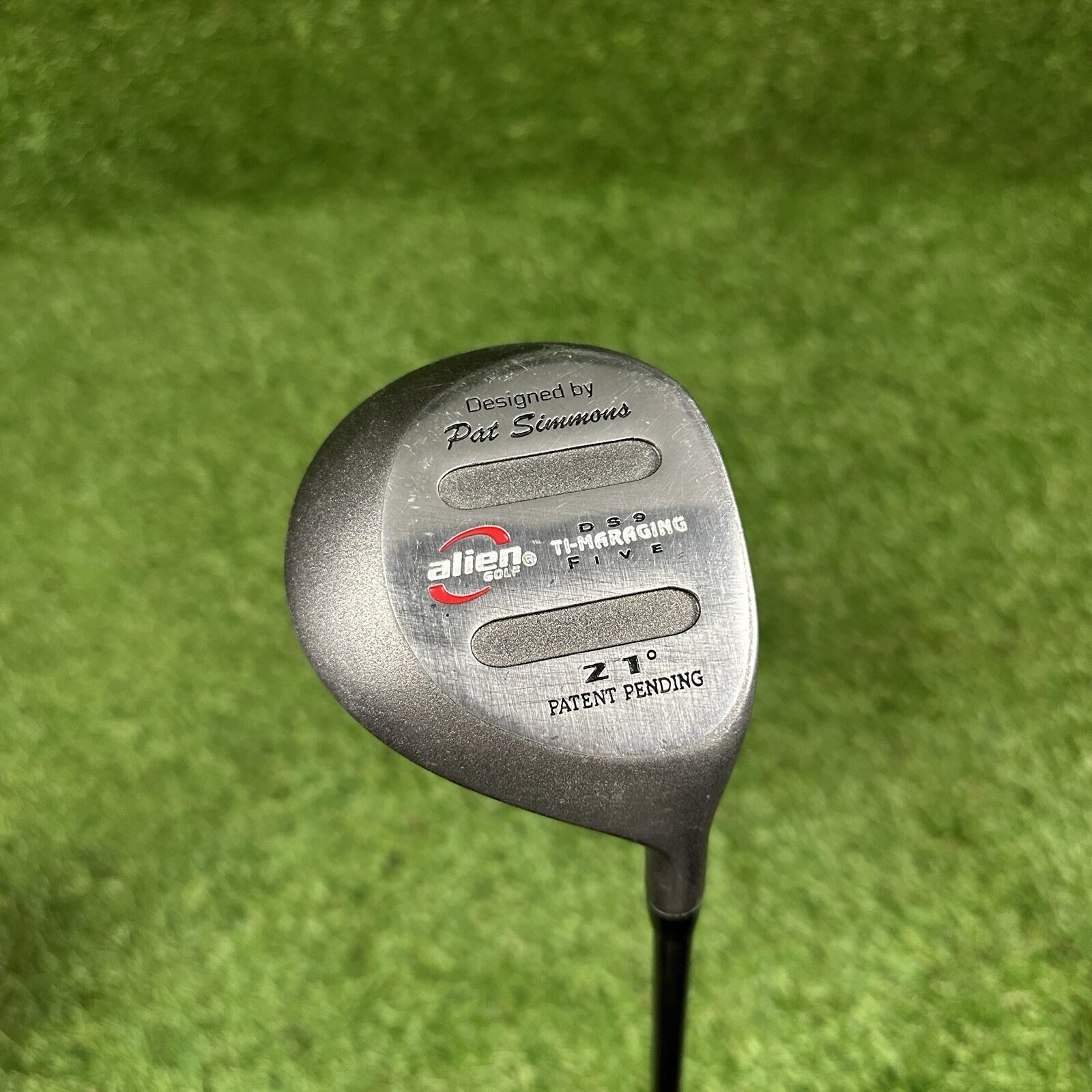 Alien Golf Pat Simmons Ti Maraging DS9-5 Wood 21° ⛳️ Velocitor Graphite Shaft RH