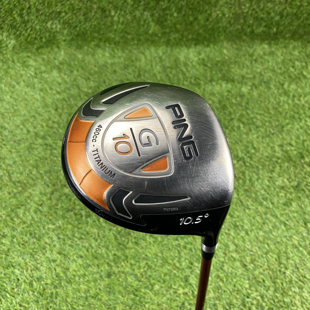 Ping G10 10.5° Titanium Driver ⛳️ Ping TFC 129 D Regular Flex Graphite Shaft RH