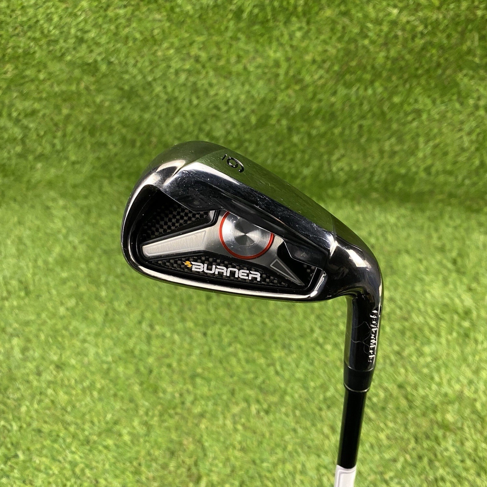 2009 TaylorMade Burner Single 6 Iron Gloss Black ⛳️ REAX 65 Regular Flex RH