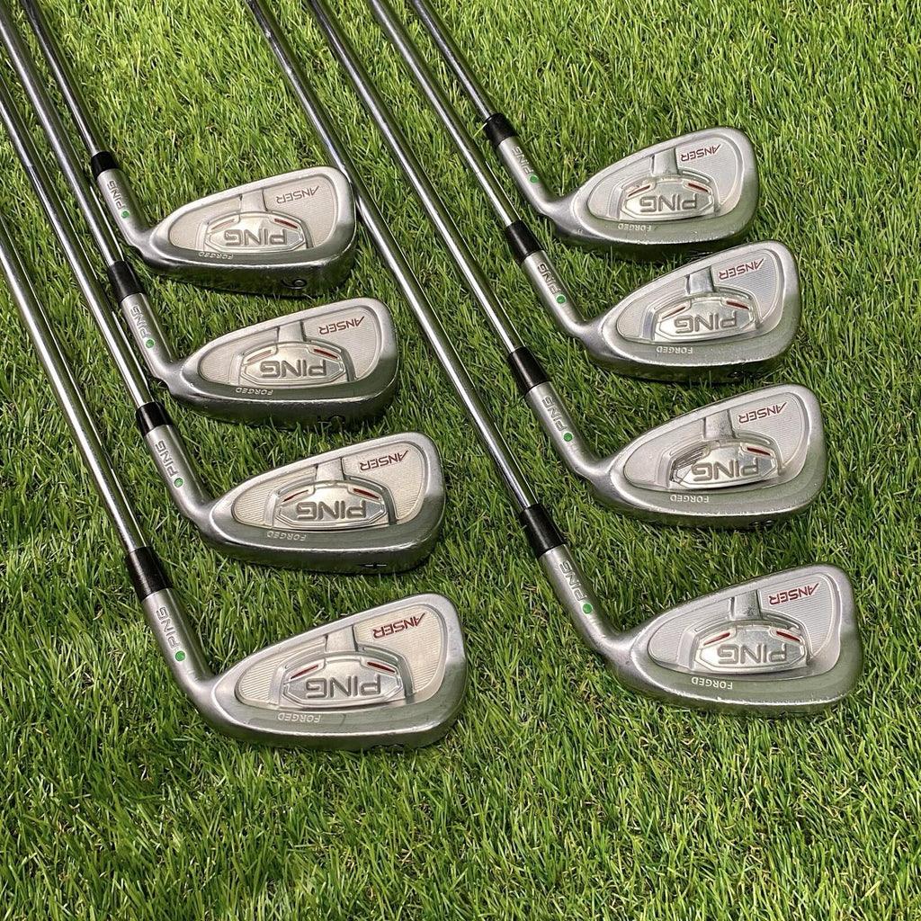 PING ANSER FORGED Green Dot Iron Set 3-PW ⛳️ N.S.Pro 950GH Steel Shaft RH READ