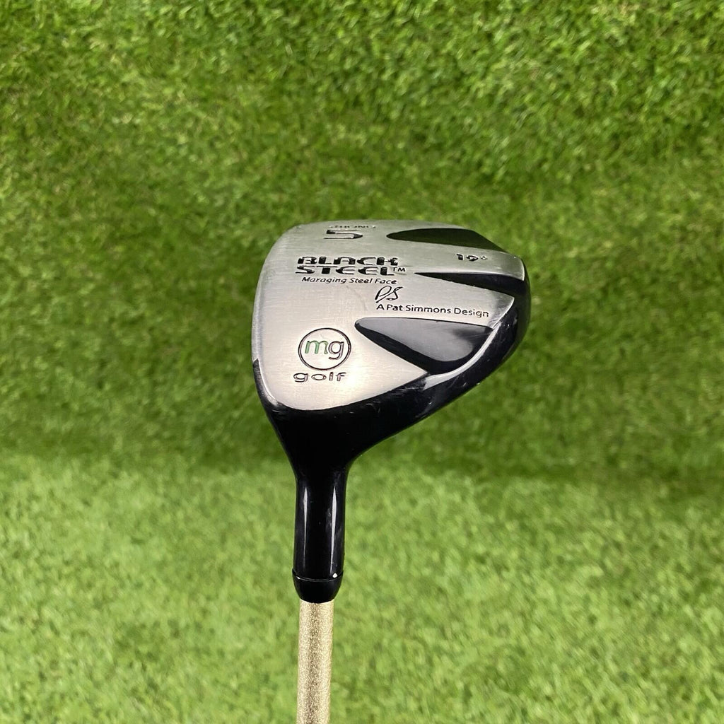 Left Handed MG Golf Black Steel Fairway Strong 5 Wood 19° ⛳️ MC-60 Regular Flex