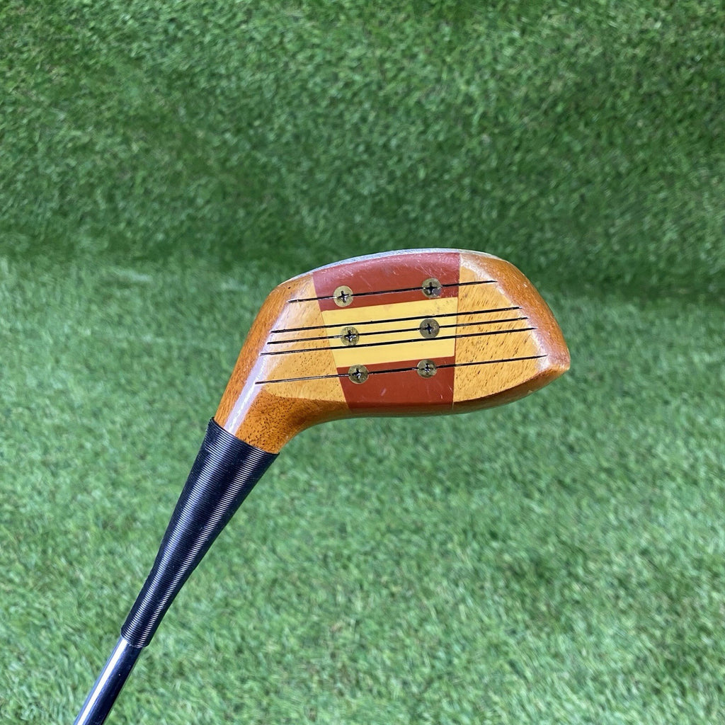 MacGregor Tourney 1 Wood Super Eye-O-Matic Persimmon Driver KeyHole ⛳️ Steel RH