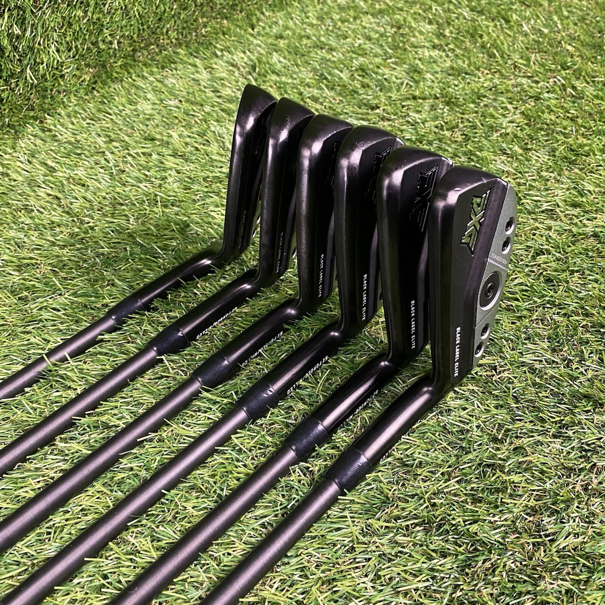 PXG 0311 P GEN6 Black Label Elite Forged Iron Set 6-Gw ⛳️ SteelFiber Black i95 S