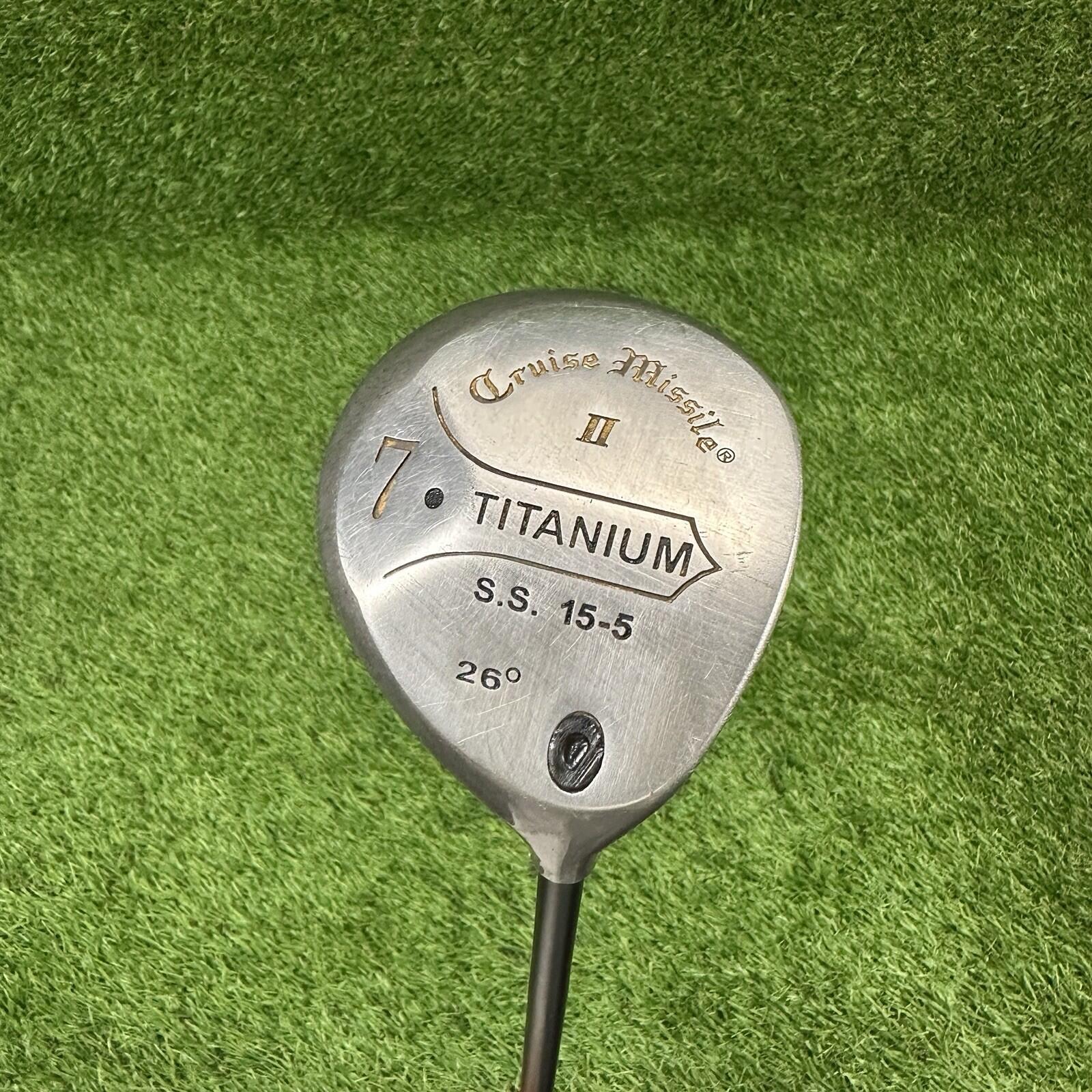 Cruise Missile II Titanium 7 Wood 26° ⛳️ Cleveland Quadpro Stiff-Flex Graphite