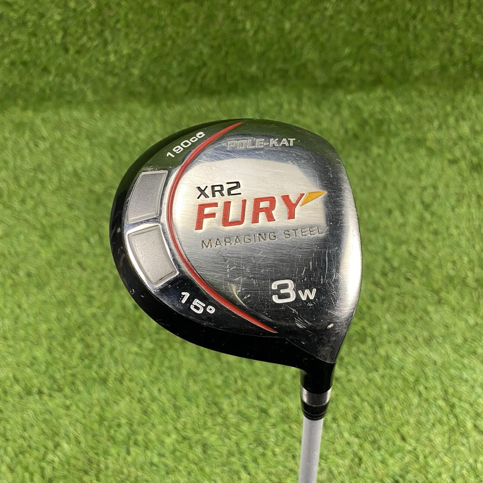 Pole-Kat XR2 Fury Fairway 3 Wood 15° ⛳️ Grafalloy 60 Lite Flex Graphite Shaft RH