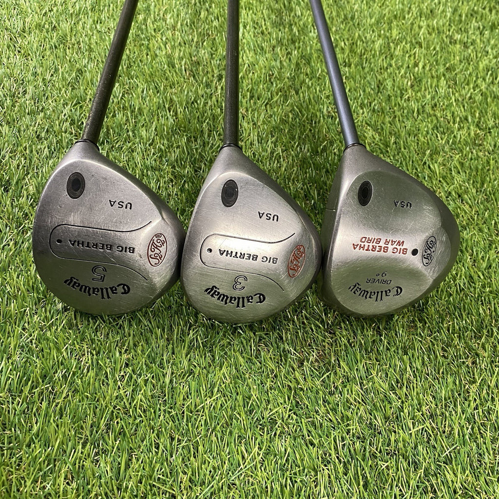 Callaway Big Bertha War Bird 9° Driver, S2H2 3 & 5-Wood Set ⛳️ RCH Firm Flex RH