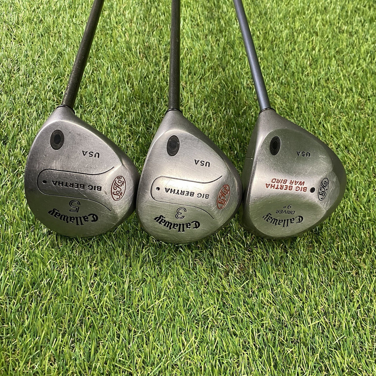 Callaway Big Bertha War Bird 9° Driver, S2H2 3 & 5-Wood Set ⛳️ RCH Firm Flex RH