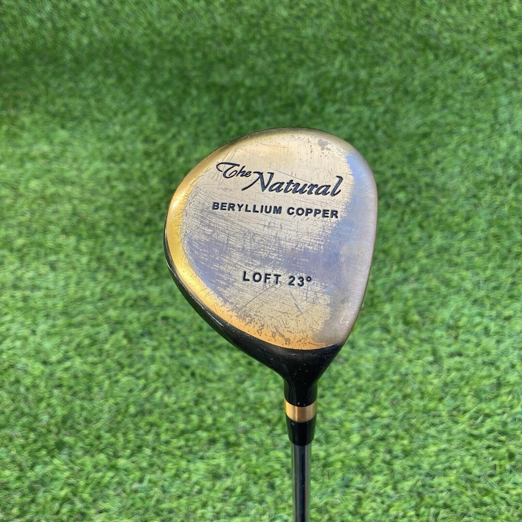 Beryllium Copper Golf Club The Natural Wood Steel Shaft Loft 23 42”