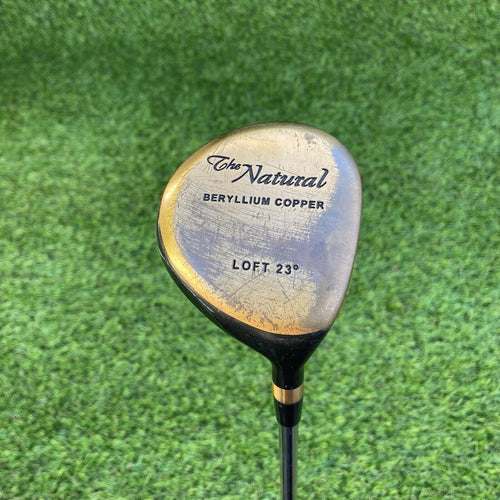 Beryllium Copper Golf Club The Natural Wood Steel Shaft Loft 23 42”