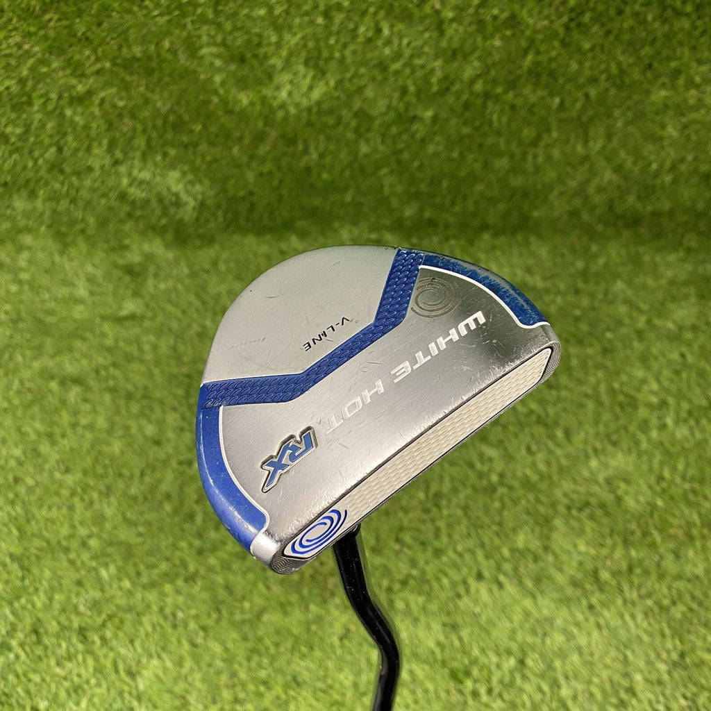 Odyssey White Hot RX V-Line Mallet Putter ⛳️ Steel Shaft 34 Inch RH Karma Grip