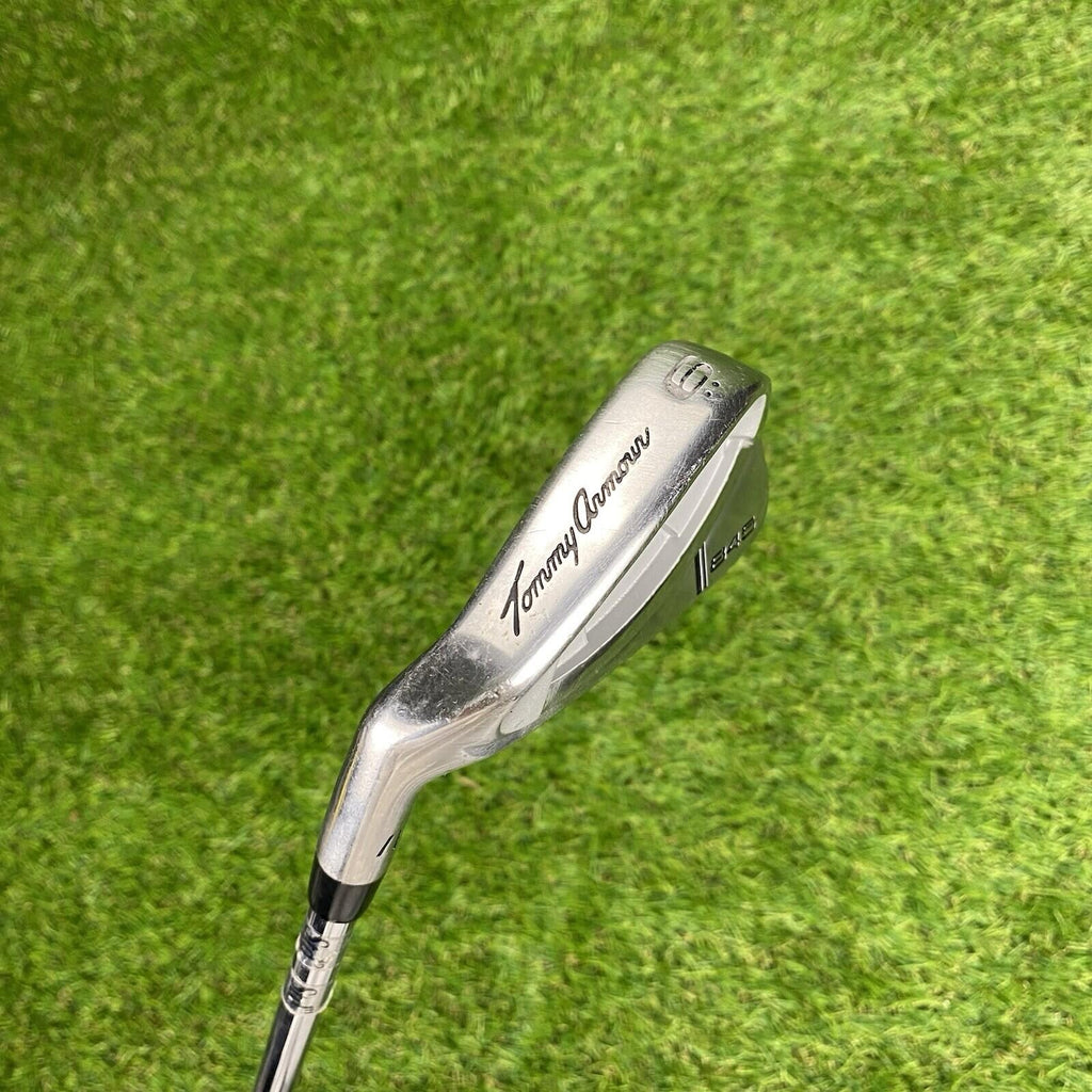 LH Tommy Armour 845 Stripe Model 6 Iron Tour Step Platinum Regular Steel Shaft