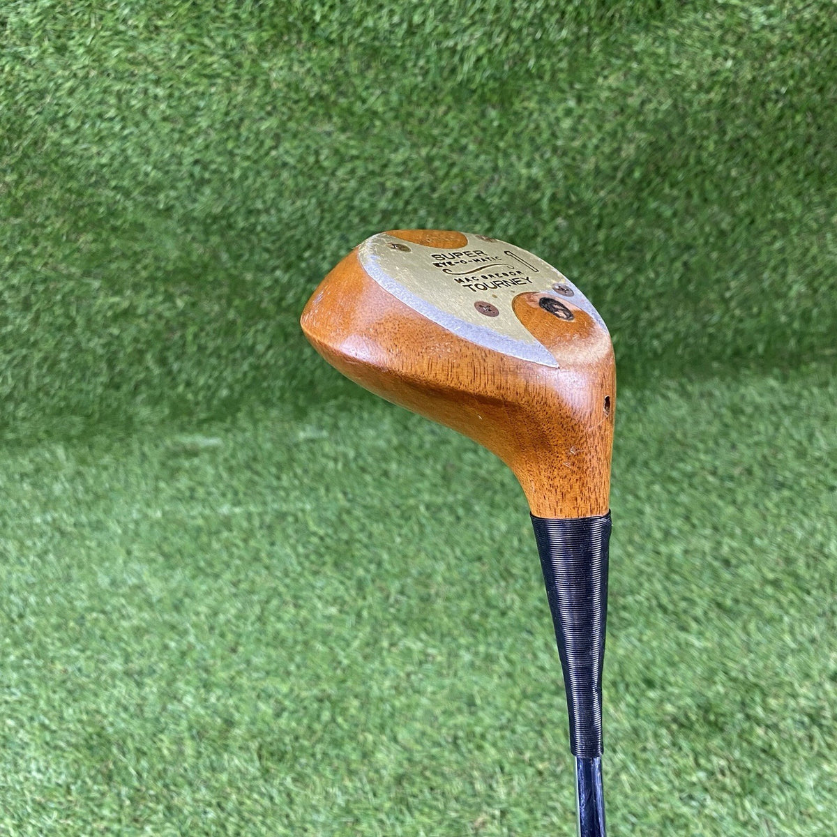 MacGregor Tourney 1 Wood Super Eye-O-Matic Persimmon Driver KeyHole ⛳️ Steel RH