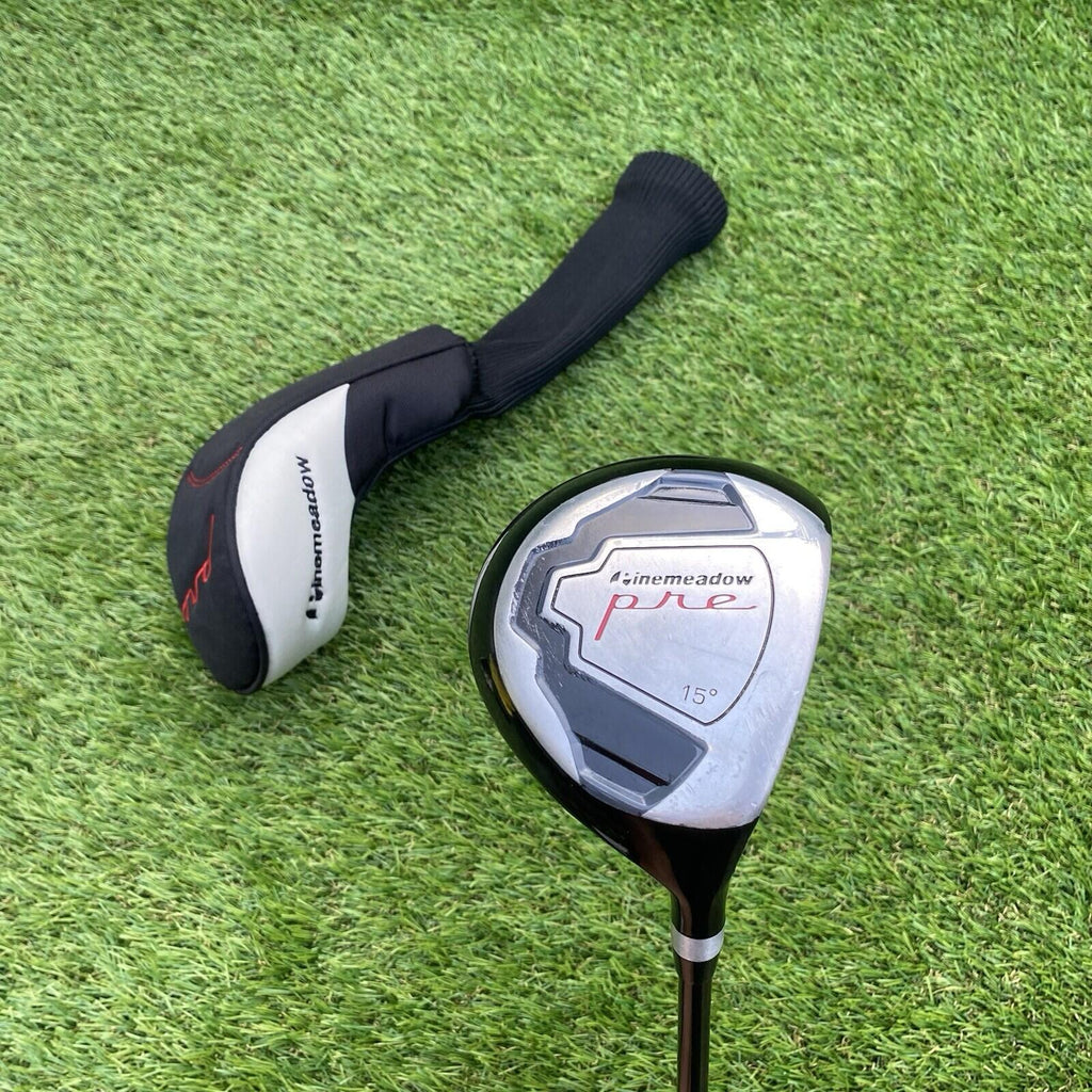 Pinemeadow Pre 15 Degree fairway wood with graphite shaft and low profile head