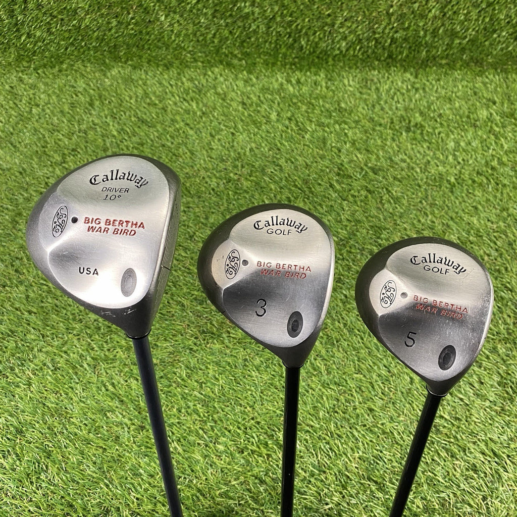 Callaway Big Bertha War Bird 10° Driver With 3 & 5-Wood Set ⛳️ RCH Firm Flex RH