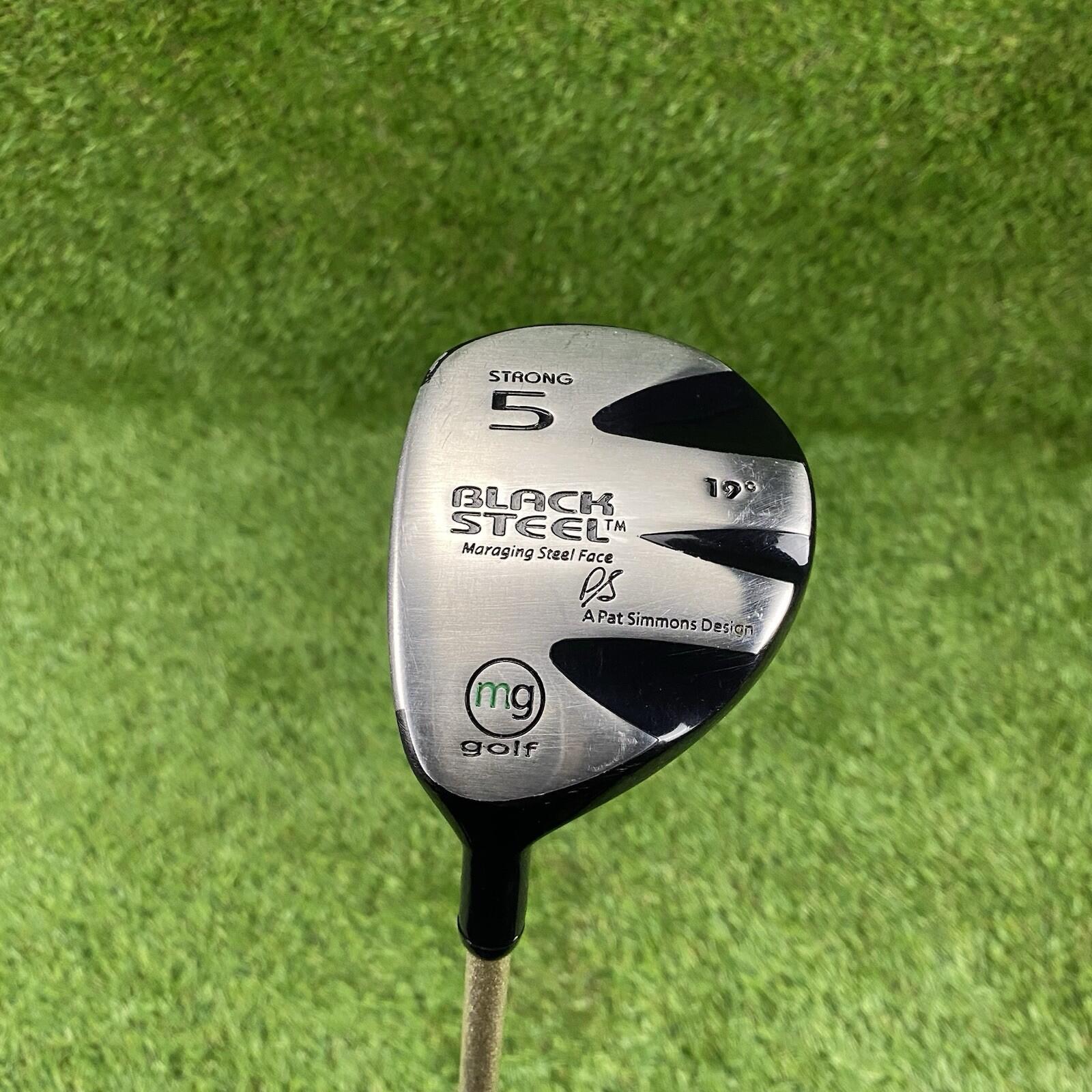 Left Handed MG Golf Black Steel Fairway Strong 5 Wood 19° ⛳️ MC-60 Regular Flex