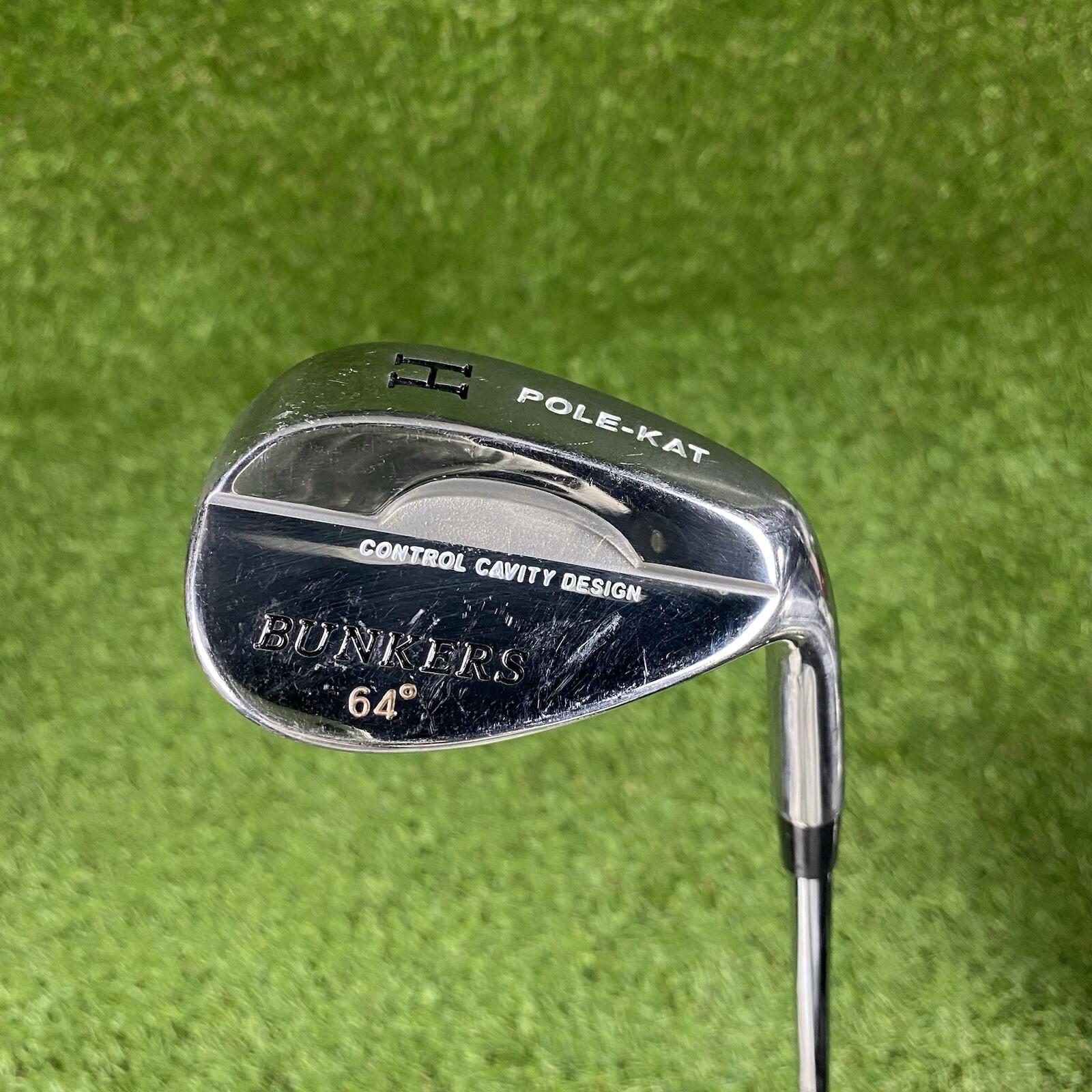 Pole Kat Bunkers Control Cavity Design 64° Lob Wedge Club ⛳️ TT Steel Shaft