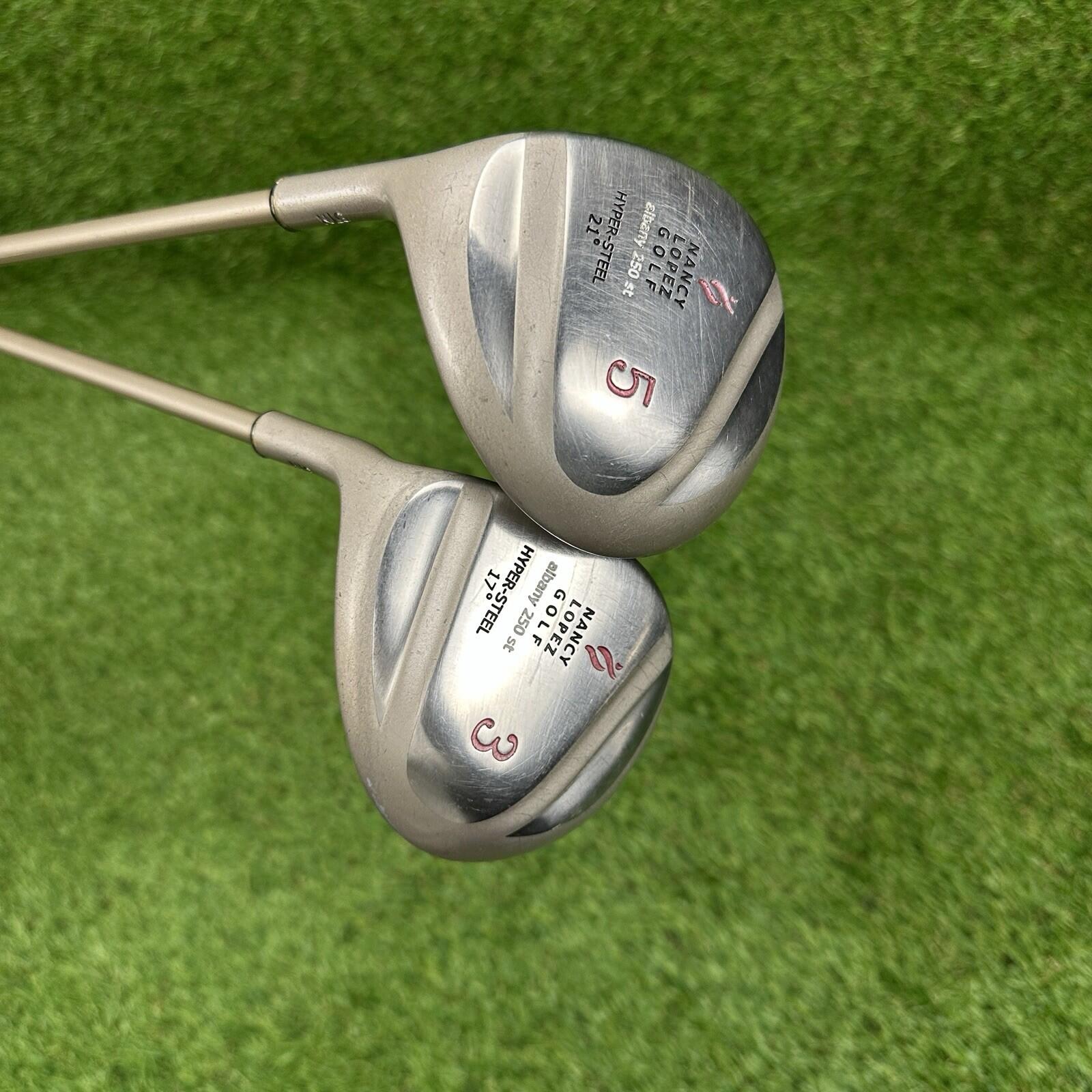Nancy Lopez Albany 250 st Hyper-Steel 3 Wood 17° & 5 Wood 21° ⛳️ Ladies LH