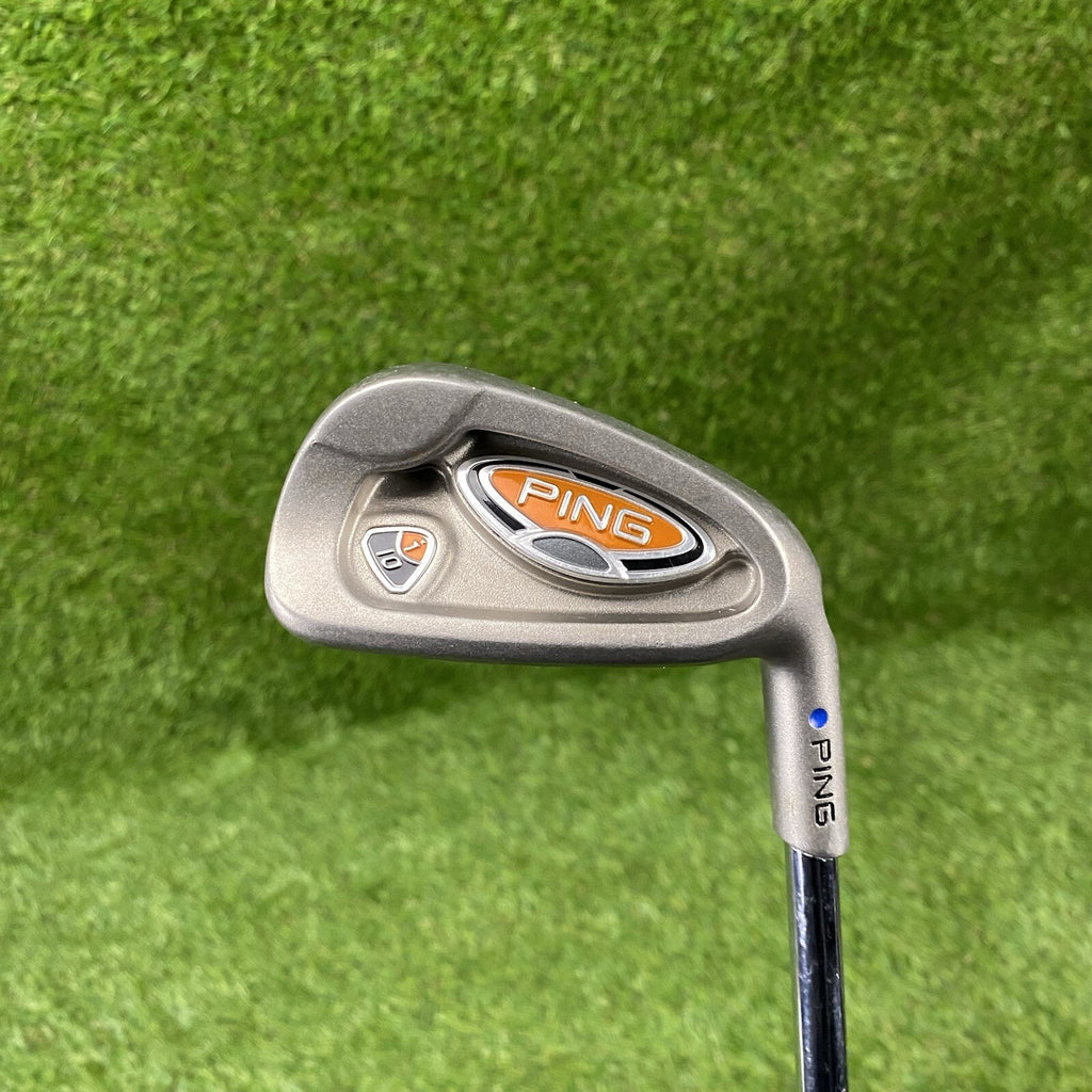 Ping i10 Blue Dot 7 Iron Demo 1° Upright ⛳️ Ping AWT Stiff Flex Steel Shaft RH