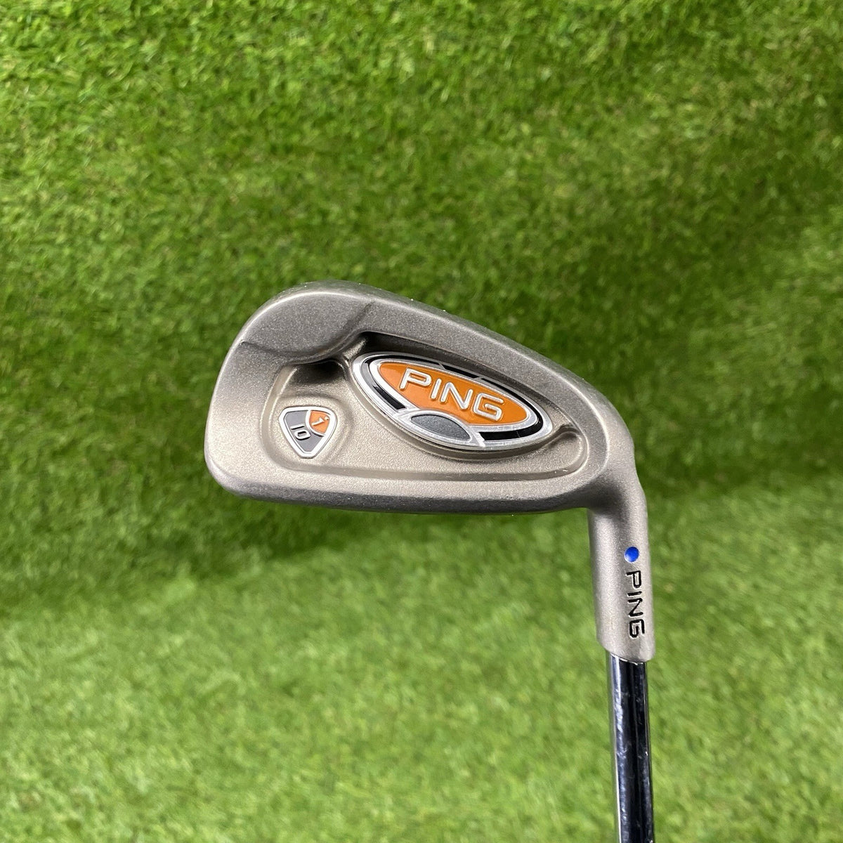 Ping i10 Blue Dot 7 Iron Demo 1° Upright ⛳️ Ping AWT Stiff Flex Steel Shaft RH