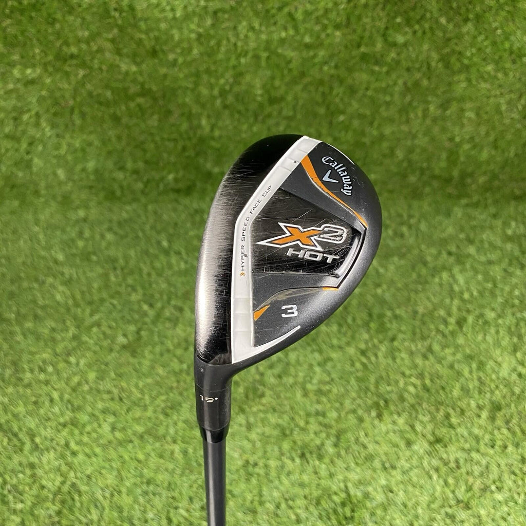 Callaway X2 Hot 3 Hybrid 19° ⛳️ Aldila Tour Blue 65 Stiff Flex Graphite Shaft LH