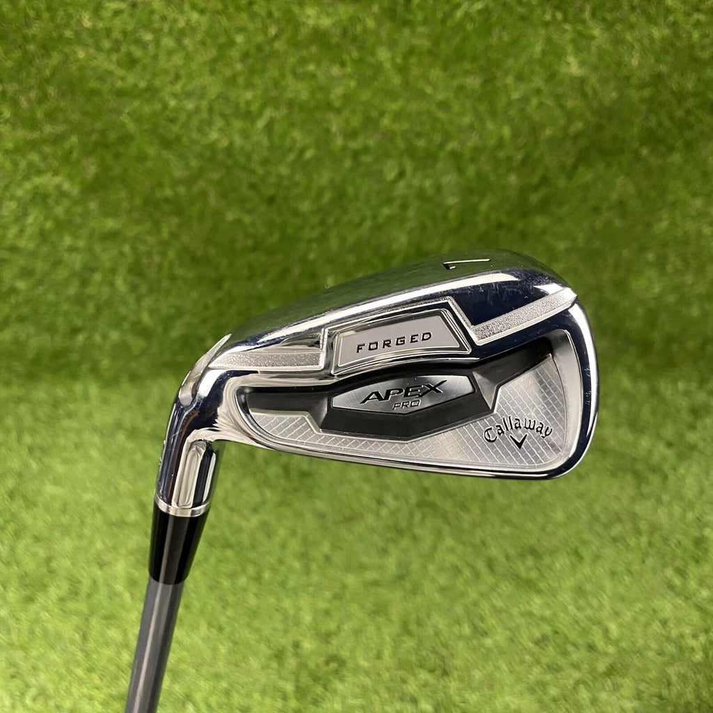 Callaway APEX Pro Forged Demo 7 Iron STD ⛳️ HZRDUS Silver 65g Regular Flex LH