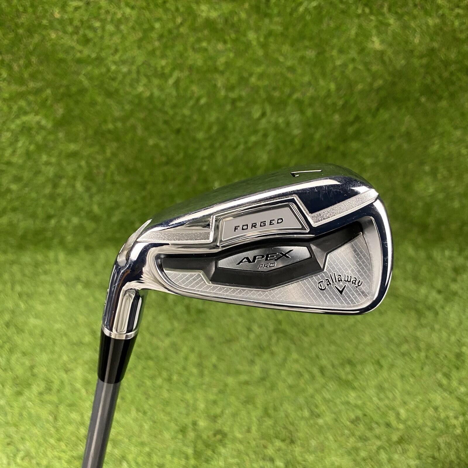 Callaway APEX Pro Forged Demo 7 Iron STD ⛳️ HZRDUS Silver 65g Regular Flex LH