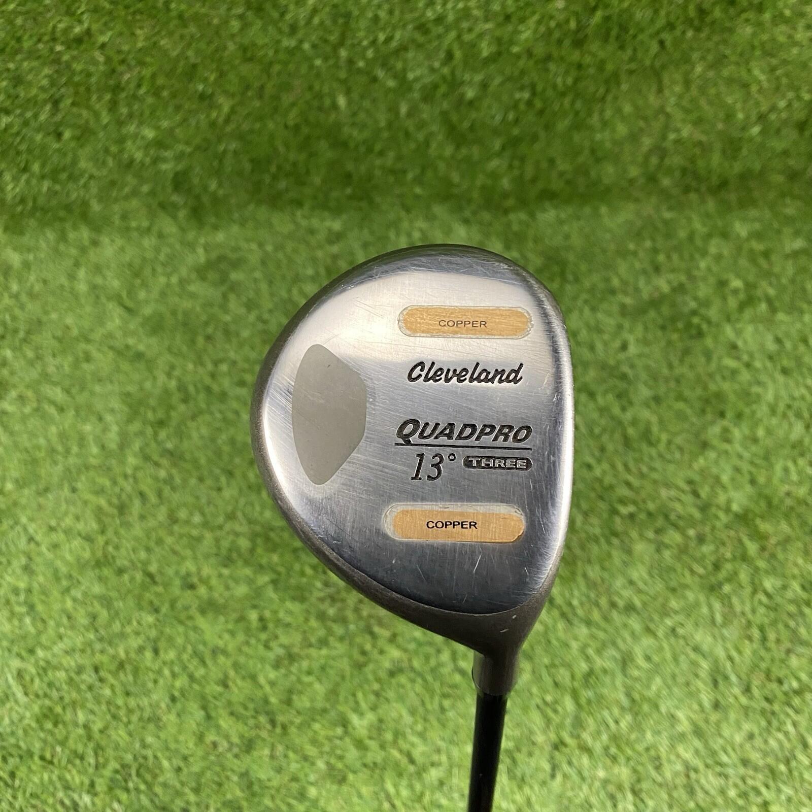 Cleveland Quadpro Copper Fairway 3 Wood 13° ⛳️ Stiff Flex Graphite Shaft RH