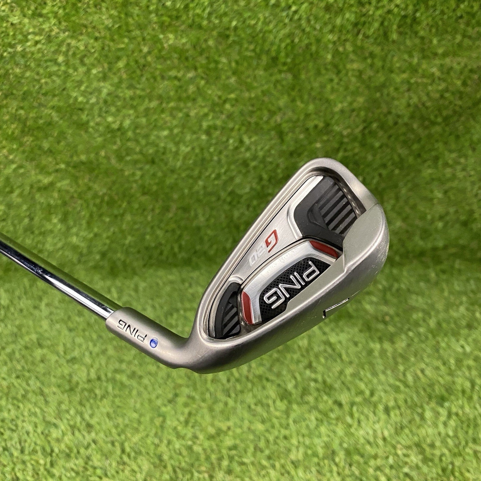 PING G20 Single 7 Iron Blue Dot 1° Upright ⛳️ Ping CFS Steel Shaft Stiff Flex RH