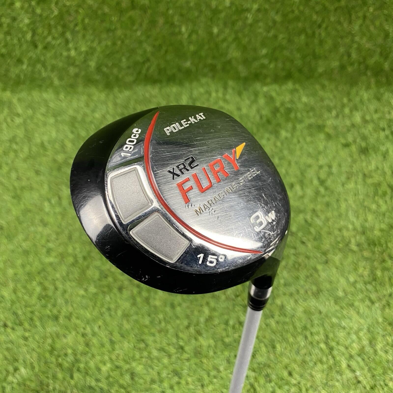 Pole-Kat XR2 Fury Fairway 3 Wood 15° ⛳️ Grafalloy 60 Lite Flex Graphite Shaft RH