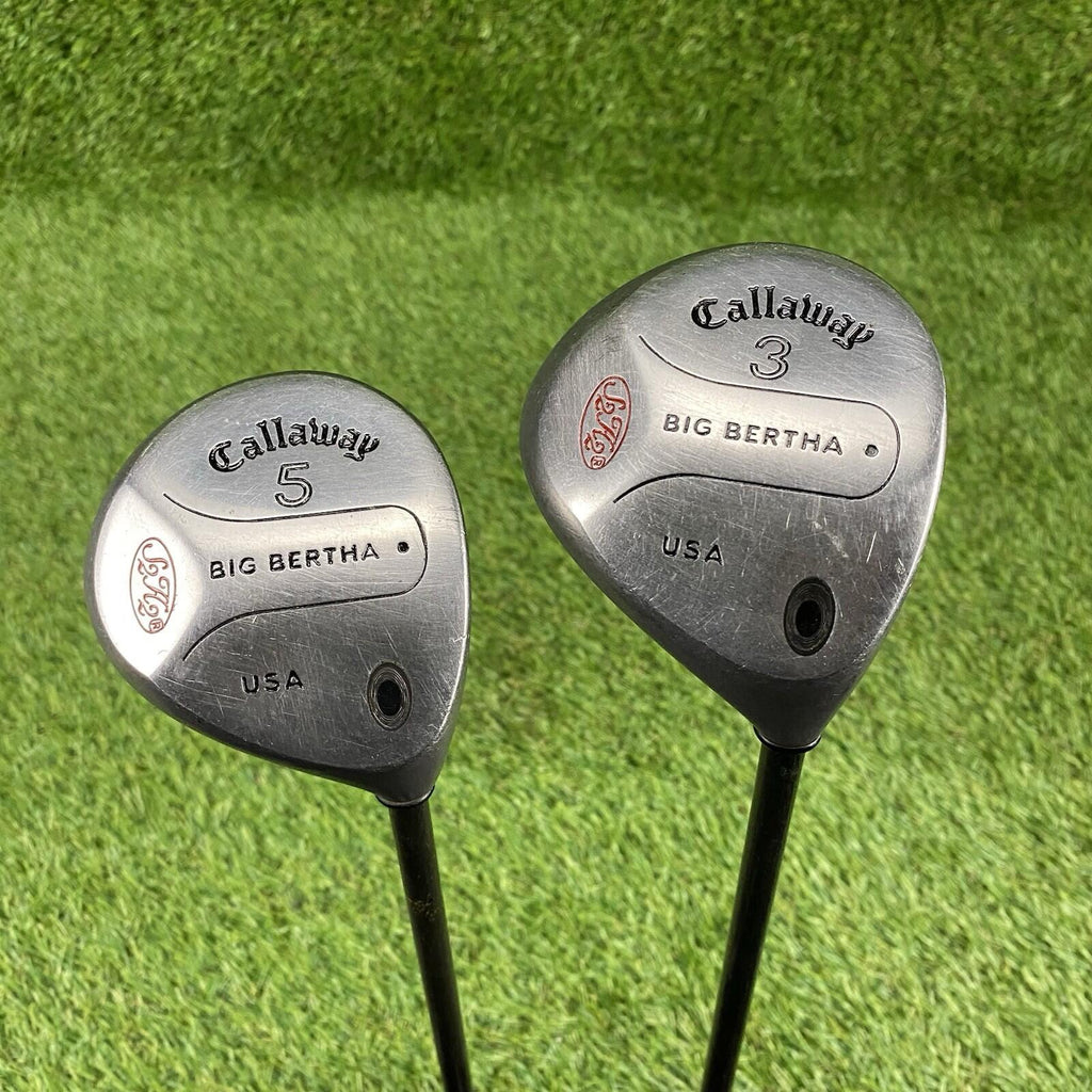 Callaway Big Bertha S2H2 Fairway 3 And 5 Wood USA ⛳️ RCH 60 Regular Flex RH